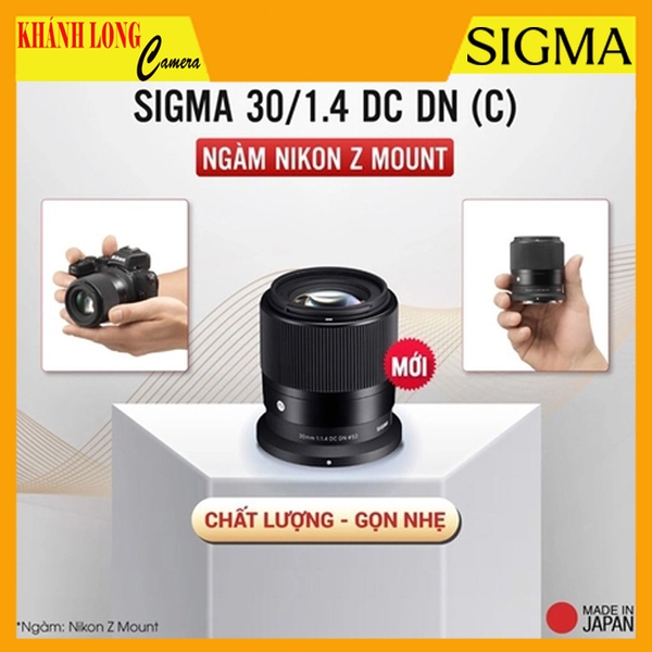 Sigma 30mm f/1.4 DC DN for Nikon Z-Mount - Chính Hãng
