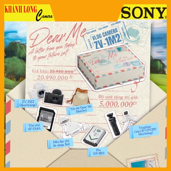 Bộ sản phẩm Sony ZV-1 II Dear Me Edition - Chính Hãng