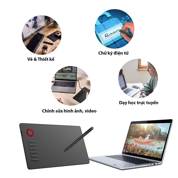 Bảng Vẽ Điện Tử VEIKK A15 Android 10x6inch