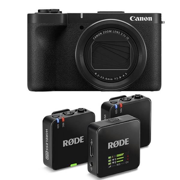 Canon PowerShot V1 + Rode Wireless Go III - Chính Hãng