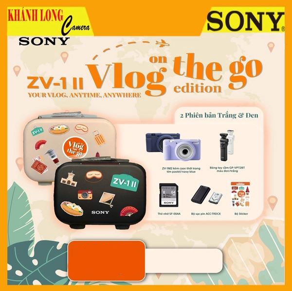 Bộ sản phẩm Sony ZV-1 II Vlog on the Go Edition - Chính Hãng