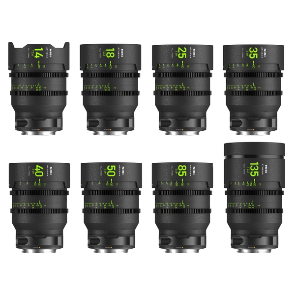 NISI ATHENA Prime T2.4/1.9 Full-Frame 8-Lens MASTER Kit - Chính Hãng