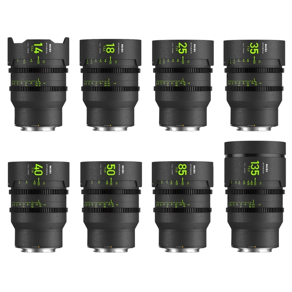 NISI ATHENA Prime T2.4/1.9 Full-Frame 8-Lens MASTER Kit - Chính Hãng