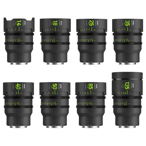 NISI ATHENA Prime T2.4/1.9 Full-Frame 8-Lens MASTER Kit - Chính Hãng