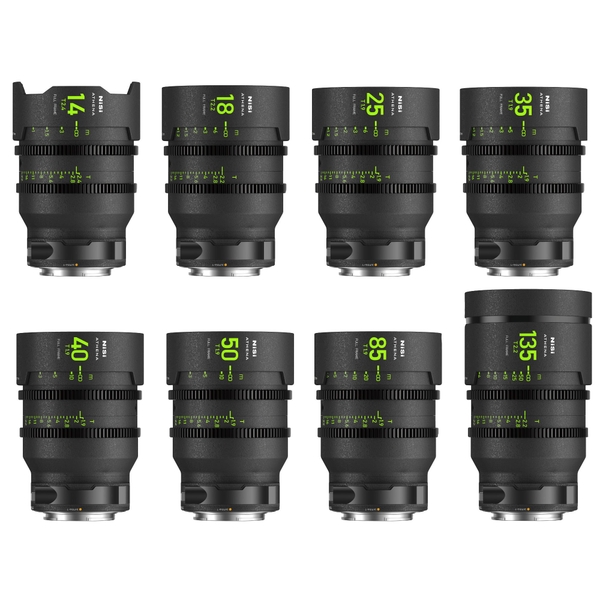 NISI ATHENA Prime T2.4/1.9 Full-Frame 8-Lens MASTER Kit - Chính Hãng