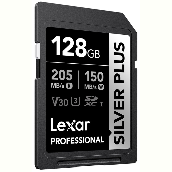 Thẻ nhớ Lexar 128GB Professional SILVER PLUS UHS-I SDXC Card V30