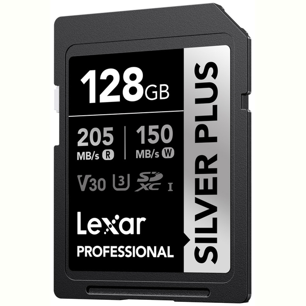 Thẻ nhớ Lexar 128GB Professional SILVER PLUS UHS-I SDXC Card V30