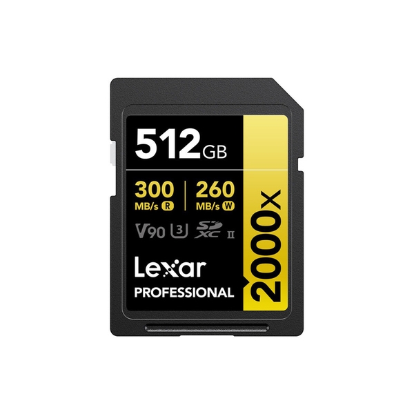 Thẻ nhớ Lexar 512GB Professional 2000x UHS-II SDXC