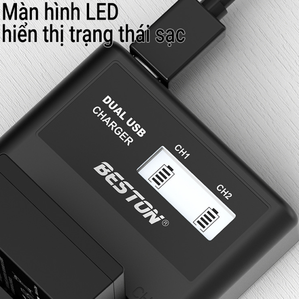 Bộ sạc pin Beston EN-EL14 dùng cho các dòng pin EL14 của Nikon