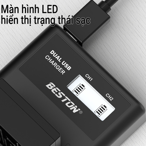 Bộ sạc pin Beston NP-FW50 dùng cho các dòng pin FW50 của Sony