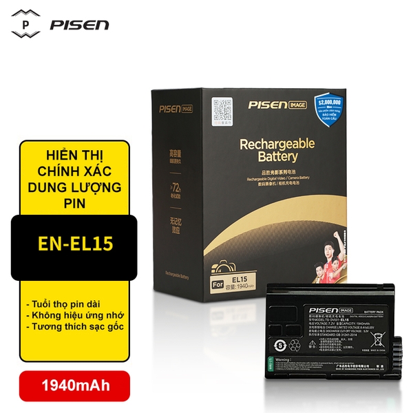 PIN MÁY ẢNH PISEN NIKON EN-EL15 (Light and shadow)