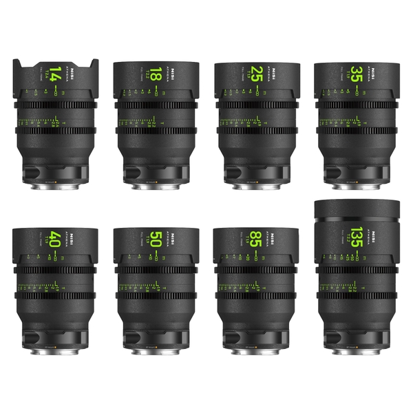 NISI ATHENA Prime T2.4/1.9 Full-Frame 8-Lens MASTER Kit - Chính Hãng