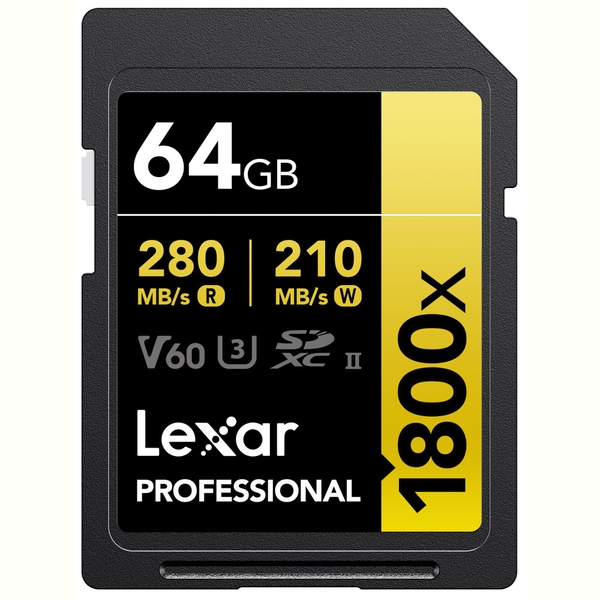 Thẻ nhớ Lexar Professional 1800x SDXC UHS-II V60