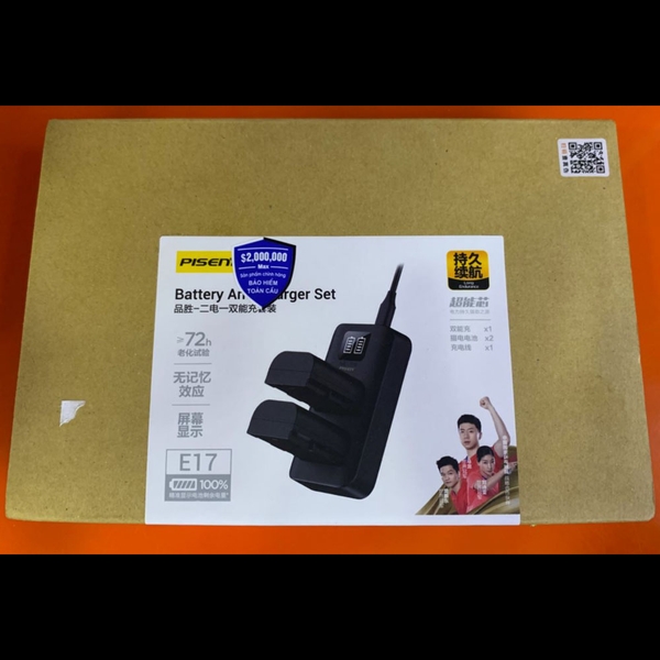 BỘ PISEN 2 PIN,1 SẠC CANON LP-E17