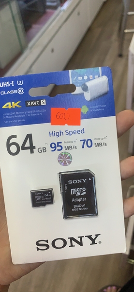 Thẻ nhớ Sony Micro SDXC 64gb Class 10 Uhs-i U3 95Mb/s