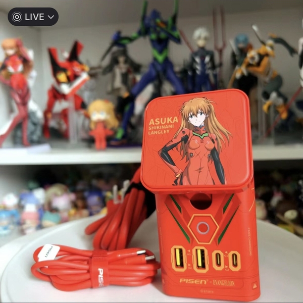 Trạm sạc đa năng PISEN PRO - EVA ASUKA Desktop MagStation , RED
