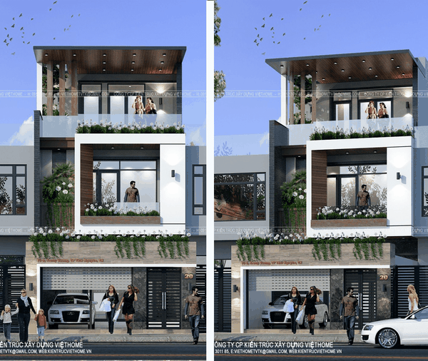 Gợi ý mẫu thiết kế nhà phố 3 tầng mới nhất - chủ đầu tư: Anh Du, Thái Nguyên