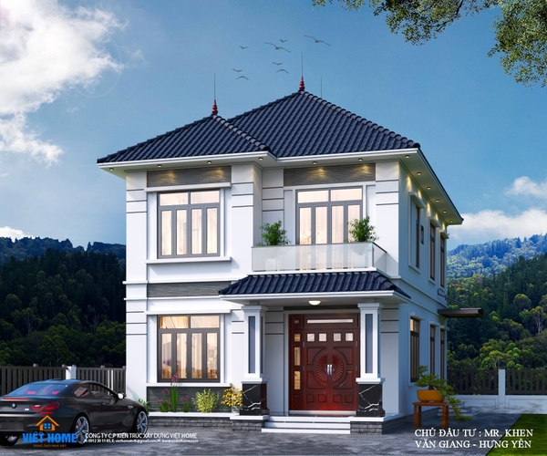 Thiết kế nhà 2 tầng mái nhật đơn giản nhưng tiện nghi bậc nhất - Chủ đầu tư: Anh Khen, Hưng Yên