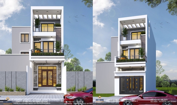 Nhà phố chữ L 3 tầng hiện đại mang phong cách khỏe khoắn - Chủ đầu tư: Anh Thái, Hải Dương