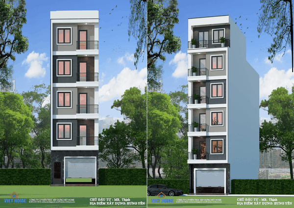 Hoàn thiện thiết kế nhà phố kết hợp kinh doanh chung cư mini - Chủ đầu tư: Anh Thịnh, Hưng Yên
