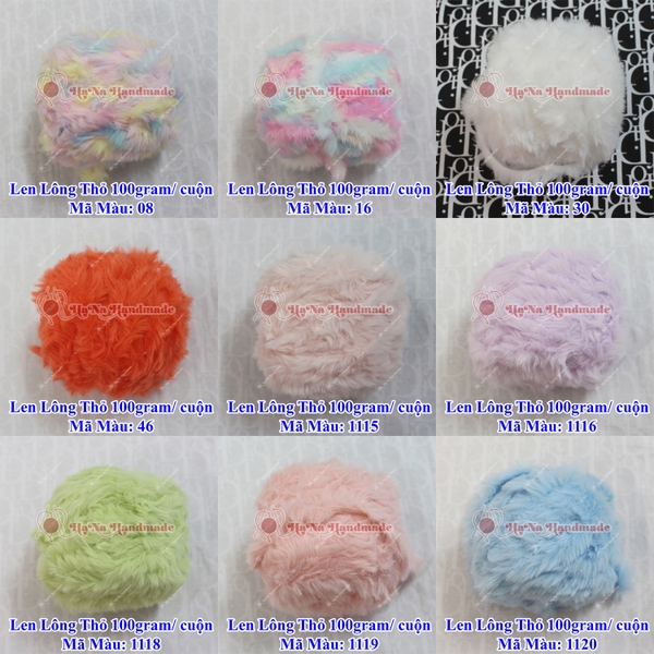 Len Lông thỏ 100gram/ cuộn