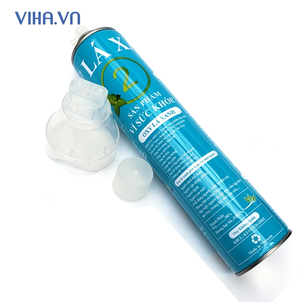 Bình Oxy Cầm Tay lá xanh cung cấp oxy tinh khiết 98% – viha.vn