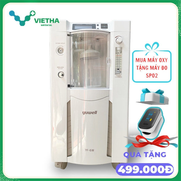 Máy Tạo Oxy Y Tế Yuwell 7F-6W (5DW) ( 5L/phút )