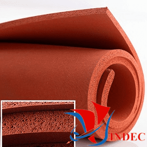Red Silicone Sponge Rubber Sheet