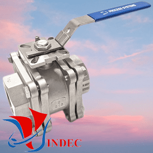 Stainless Steel Ball Valve 3PC Fire Safe, NPT Threaded