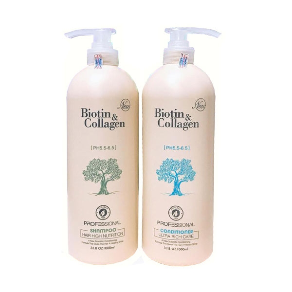 Dầu gội xả Biotin & Collagen New 1000ml