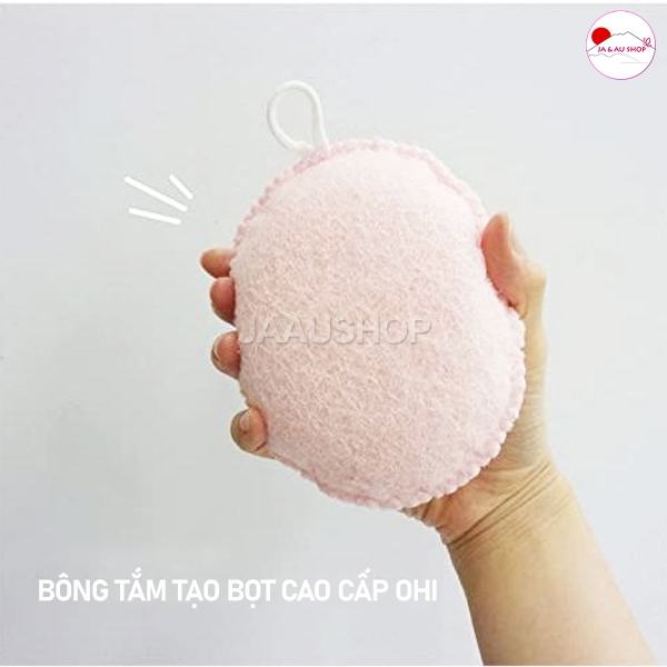 Bông tắm tạo bọt cao cấp OHI Nhật Bản