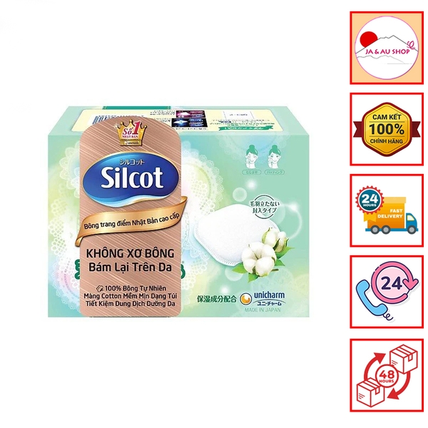 Bông tẩy trang Silcot Nhật Bản Loại 66 miếng và 82 miếng