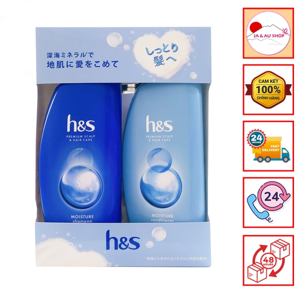 Cặp dầu gội xả HS Xanh dương