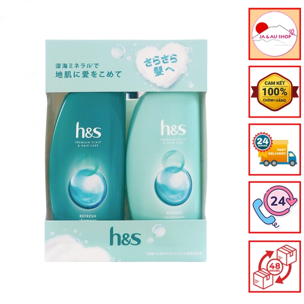 Cặp dầu gội xả HS Xanh lá