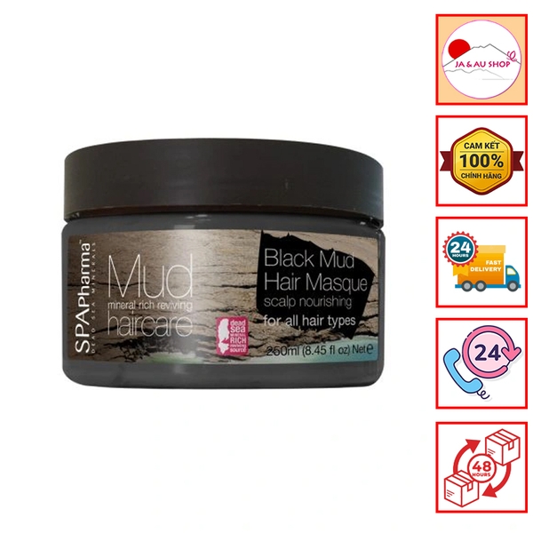 Kem ủ phục hồi tóc từ bùn đen SpaPharma 250ml (Dành cho mọi loại tóc)