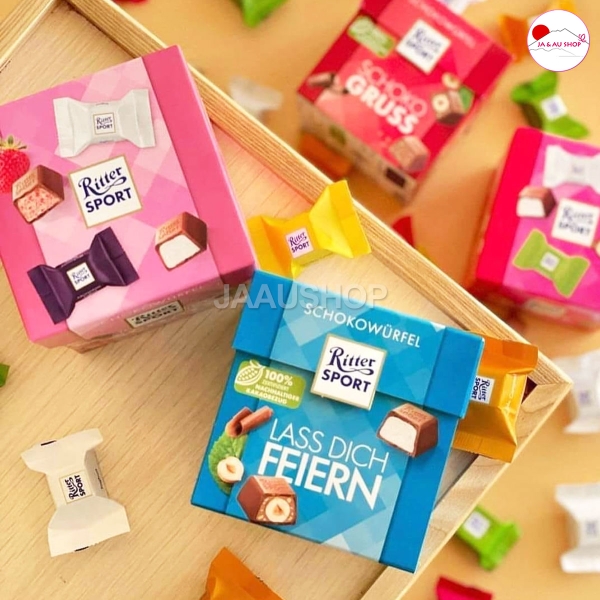 Kẹo Socola Ritter Sport Schoko Gruss Đức 176g