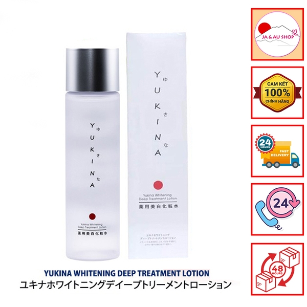 Nước Hoa Hồng Yukina Hỗ Trợ Khử Nám Tàn Nhang Whitening Deep Treatment Lotion 150ml