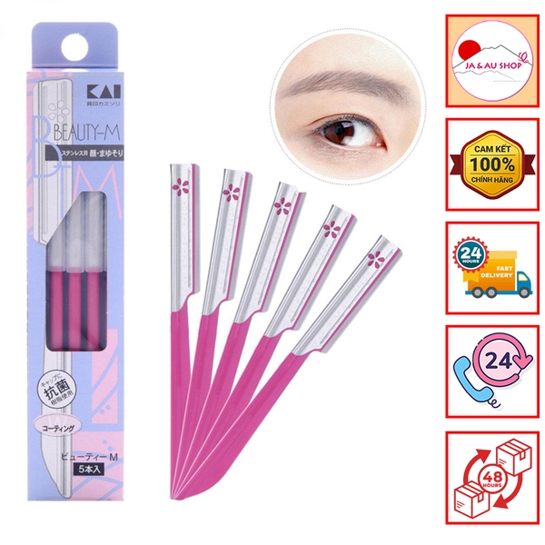 Set 5 dao cạo cho nữ KAI (có lớp bảo vệ) mẫu mới 2022