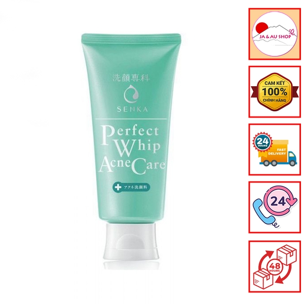 Sữa rửa mặt dành cho da mụn Senka Perfect Whip Acne Care 100g