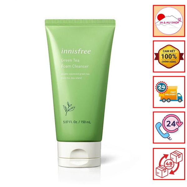 Sữa Rửa Mặt Trà Xanh Innisfree Green Tea Foam Cleanser 150g 2022