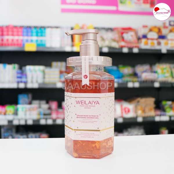 Sữa tắm trắng da cánh hoa hồng Damask Weilaiya 450ml