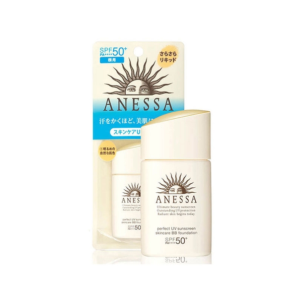 Kem Trang Điểm Chống Nắng Anessa Perfect BB Base Beauty Booster Spf50 Pa Tông Sáng (25ml)