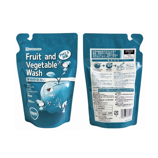 Nước rửa rau củ và trái cây Chinoshio 280ml