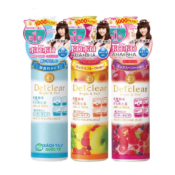 Tẩy tế bào chết Detclear Bright And Peel Nhật Bản 180ml