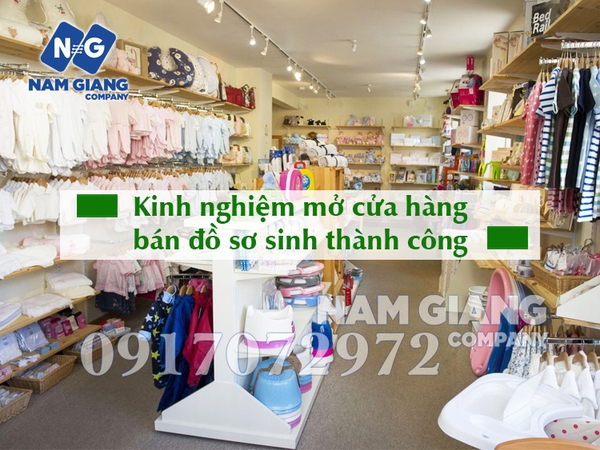 trang trí cửa hàng bán đồ sơ sinh