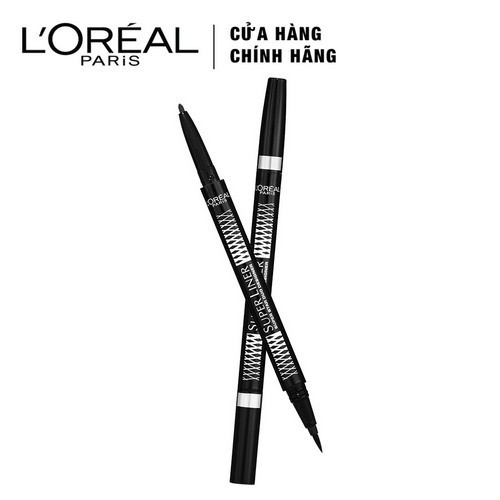 Kẻ Mắt L'Oreal 2 Đầu Super Liner Duo Metallics (Vàng)