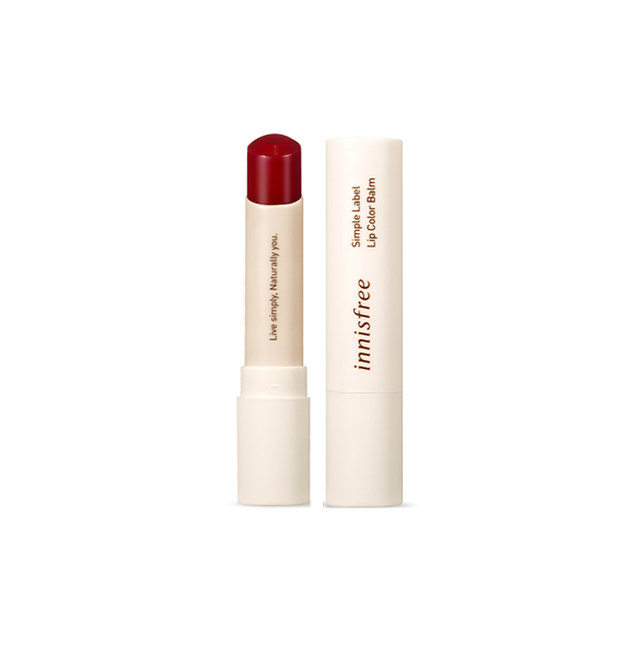 Son Dưỡng Innisfree Simple Label Lip Color Balm #1 Rose