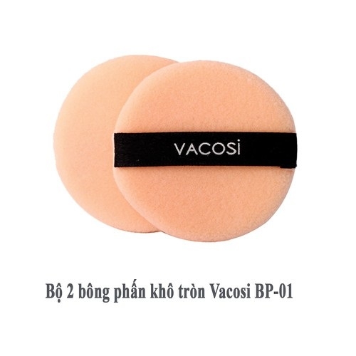 ACC Bông Phấn Khô Vacosi - BP08 Tròn, Trung