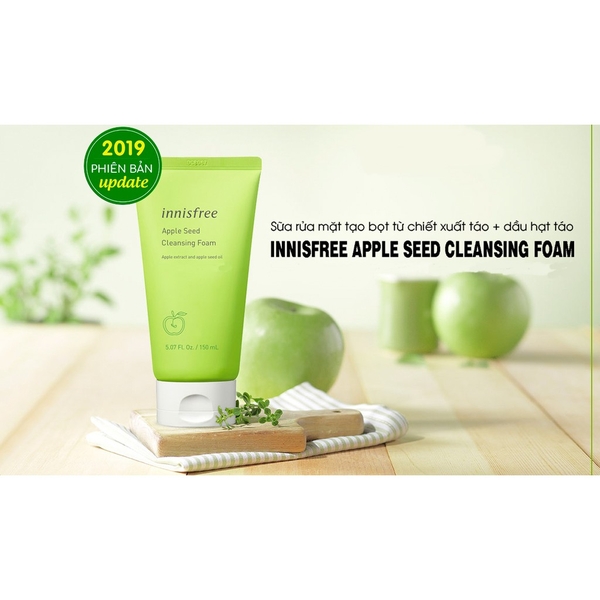 SRM Innisfree Apple Seed Cleansing Foam 150ml (2019)