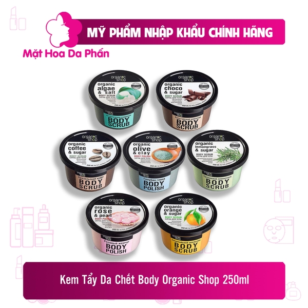 Tẩy Da Chết Toàn Thân Organic Shop Papaya& Sugar Body Scrub 250ml